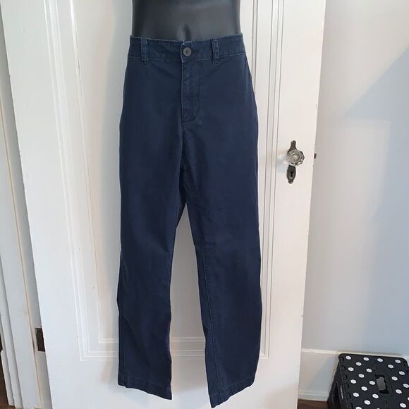 Aeropostale navy blue flat front slim straight pants - Picture 1 of 8